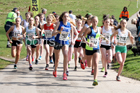 Girls under-15s 5k road race, 2018 ERRA Under-17s and Under-15s 5k Champs, Sutton Coldfield. Photo: David T. Hewitson/Sports for All Pics